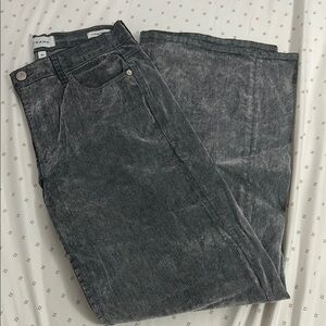 Frame Charcoal Le Baggy Palazzo Denim Jeans